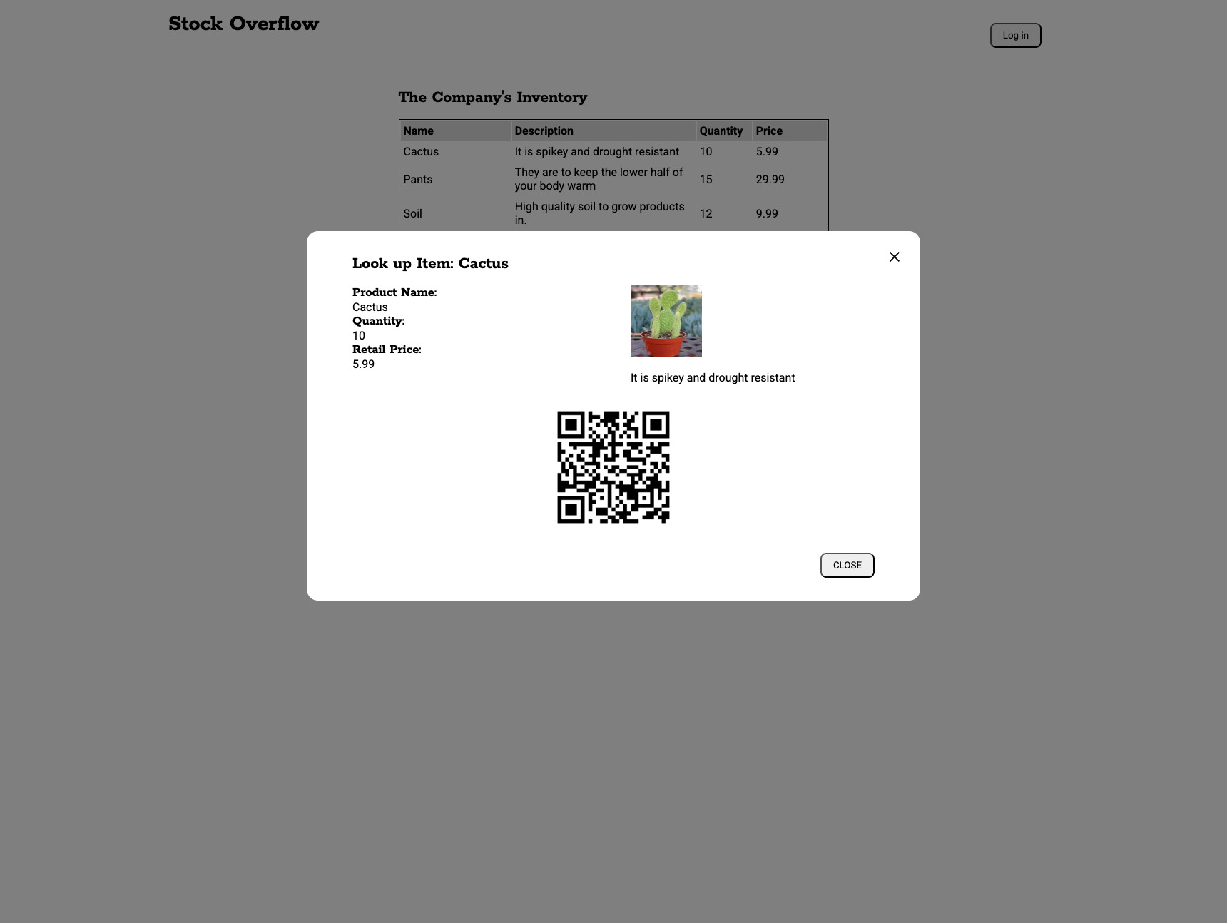 stockoverflow project Screenshot